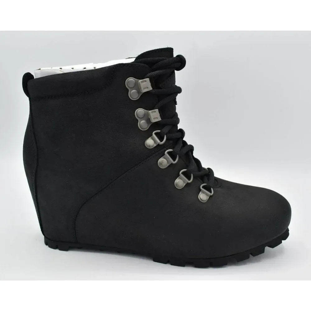 Merrell Womens‎ Size 7.5 Tremblant Wilderness Black Wedge Ankle Boots Shoes